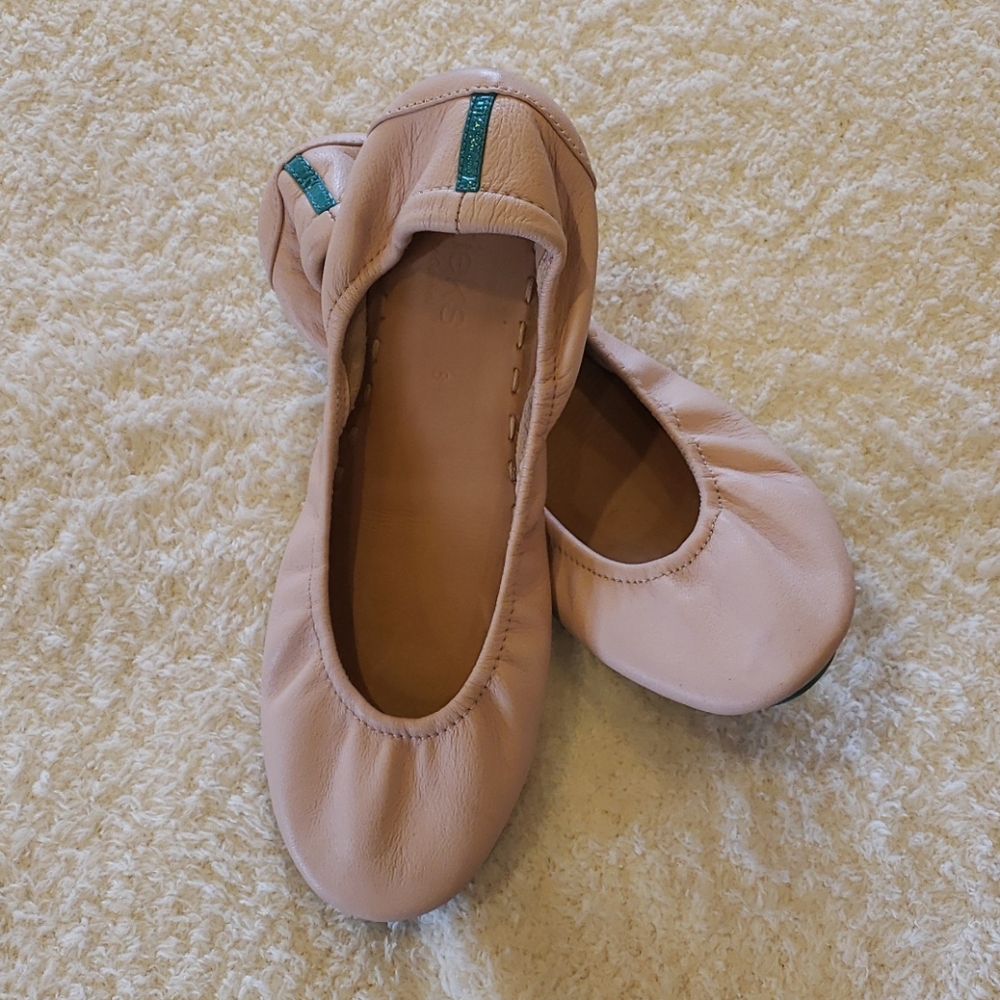 Ballerina pink leather tieks